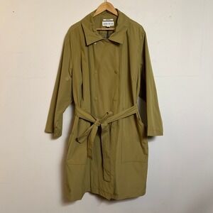 Ava & Viv Trench Coat Water Resistant Green Plus Size 3X NWT